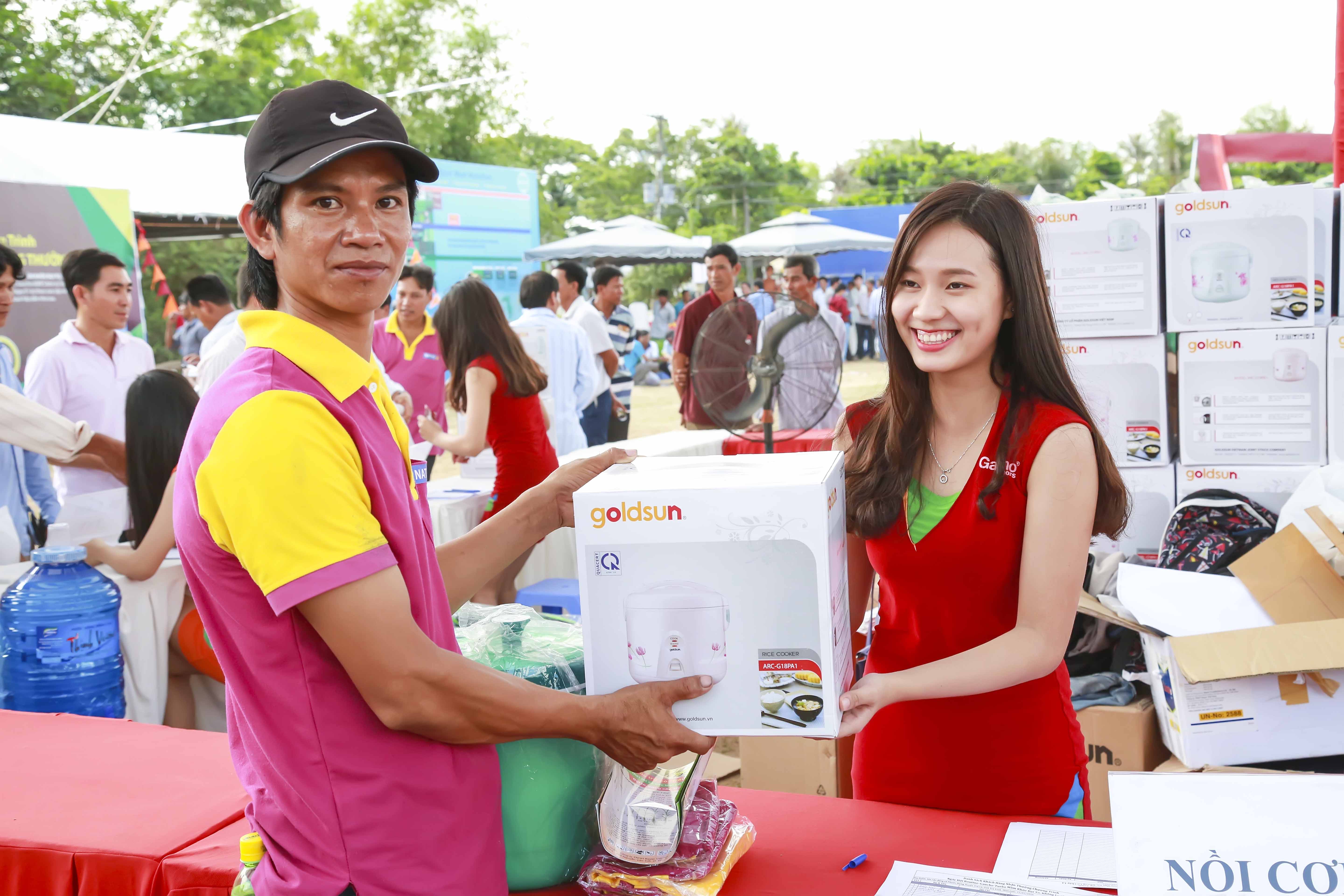 khu vực đổi quà tại ngày hôi Festival Routine-Gaucho-Turbo tại Trà Vinh